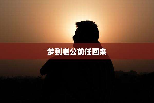 梦到老公前任回来