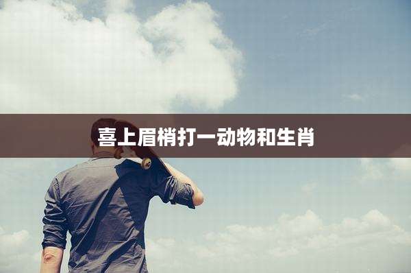 喜上眉梢打一动物和生肖