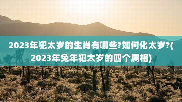 2023年犯太岁的生肖有哪些?如何化太岁?(2023年兔年犯太岁的四个属相)