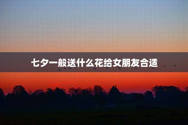 七夕一般送什么花给女朋友合适