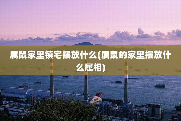 属鼠家里镇宅摆放什么(属鼠的家里摆放什么属相)
