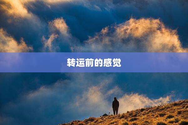 转运前的感觉