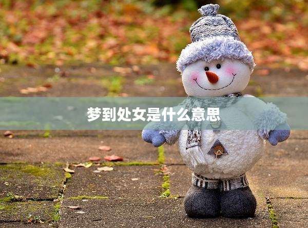 梦到处女是什么意思