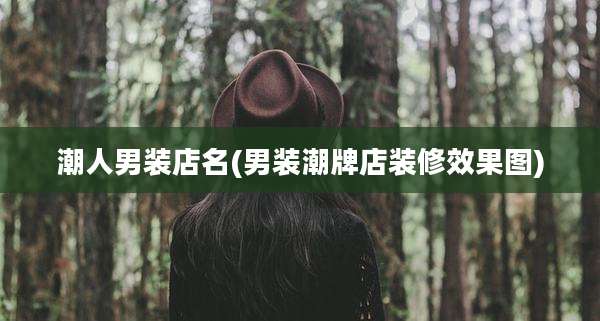 潮人男装店名(男装潮牌店装修效果图)