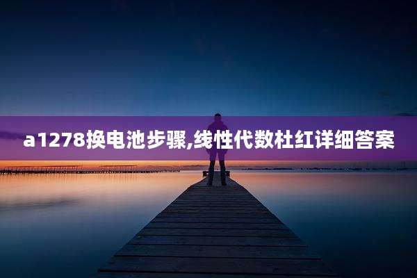 a1278换电池步骤,线性代数杜红详细答案