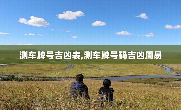 测车牌号吉凶表,测车牌号码吉凶周易