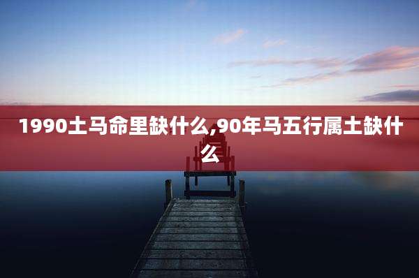 1990土马命里缺什么,90年马五行属土缺什么