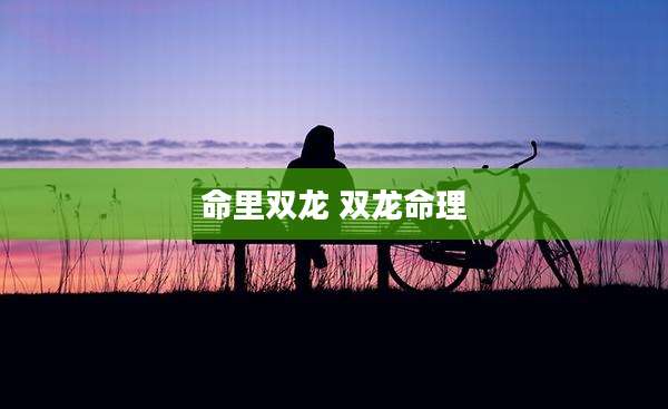 命里双龙 双龙命理