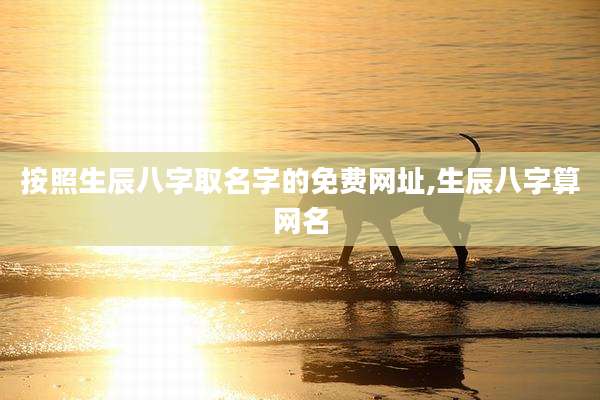 按照生辰八字取名字的免费网址,生辰八字算网名