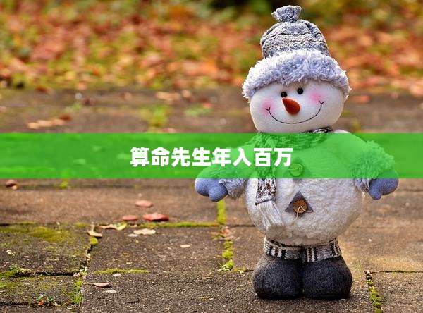 算命先生年入百万