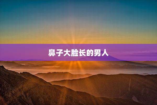 鼻子大脸长的男人