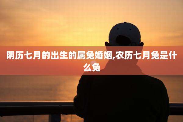 阴历七月的出生的属兔婚姻,农历七月兔是什么兔