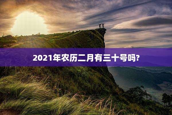 2021年农历二月有三十号吗?