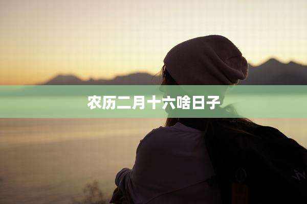 农历二月十六啥日子