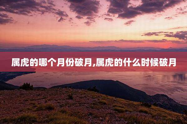 属虎的哪个月份破月,属虎的什么时候破月