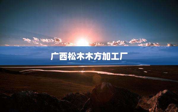 广西松木木方加工厂