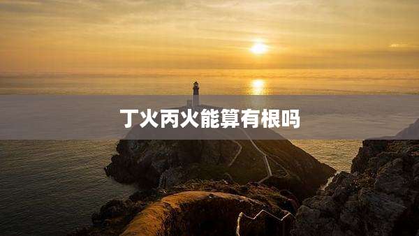 丁火丙火能算有根吗