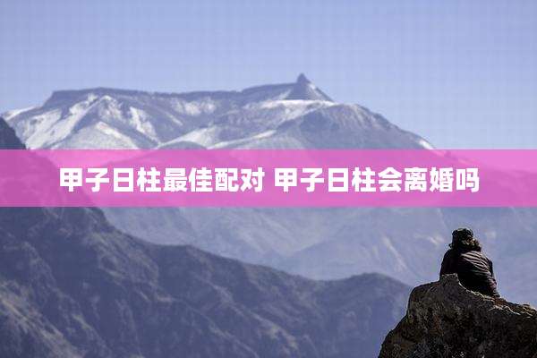 甲子日柱最佳配对 甲子日柱会离婚吗