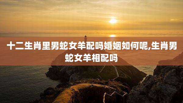 十二生肖里男蛇女羊配吗婚姻如何呢,生肖男蛇女羊相配吗
