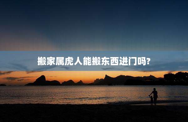 搬家属虎人能搬东西进门吗?