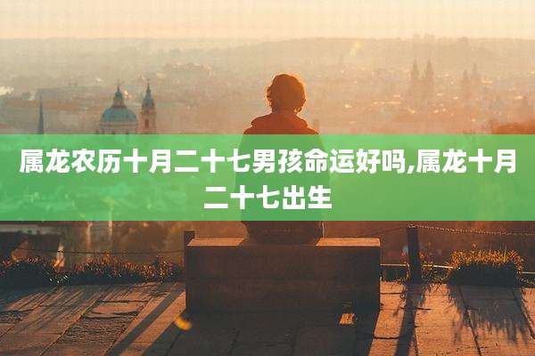 属龙农历十月二十七男孩命运好吗,属龙十月二十七出生