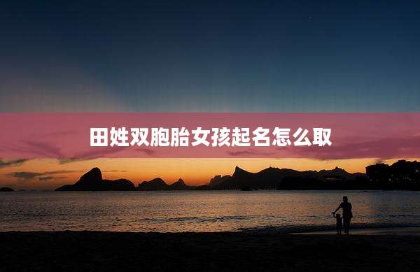 田姓双胞胎女孩起名怎么取
