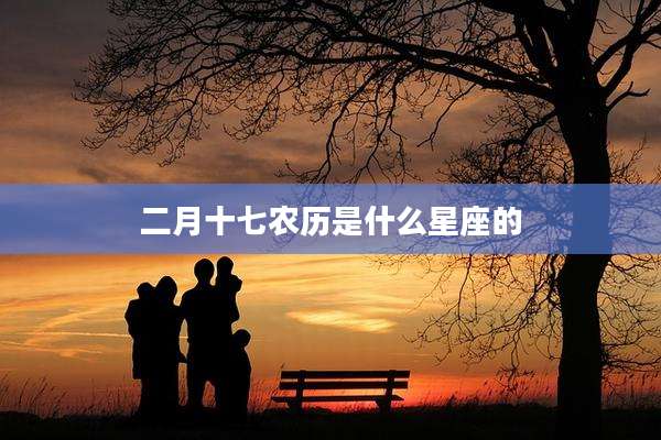 二月十七农历是什么星座的