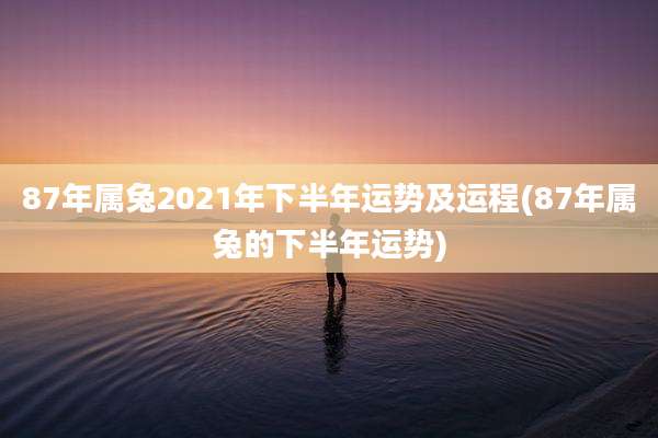 87年属兔2021年下半年运势及运程(87年属兔的下半年运势)