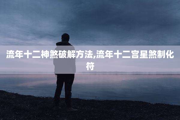 流年十二神煞破解方法,流年十二宫星煞制化符
