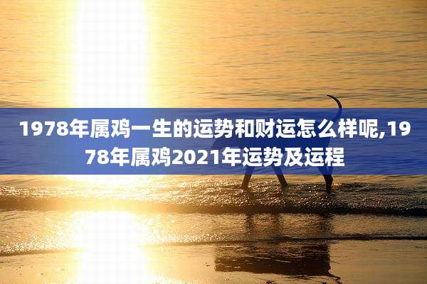 1978年属鸡一生的运势和财运怎么样呢,1978年属鸡2021年运势及运程