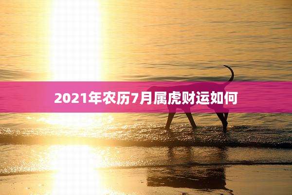 2021年农历7月属虎财运如何