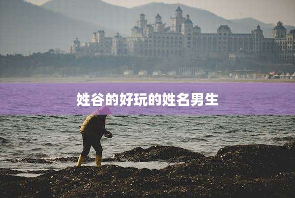 姓谷的好玩的姓名男生