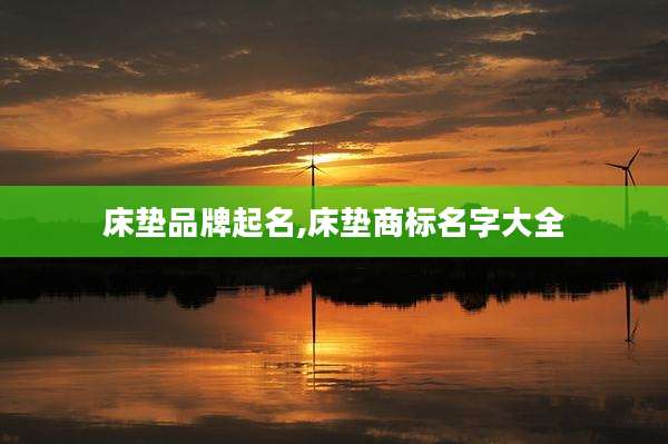 床垫品牌起名,床垫商标名字大全