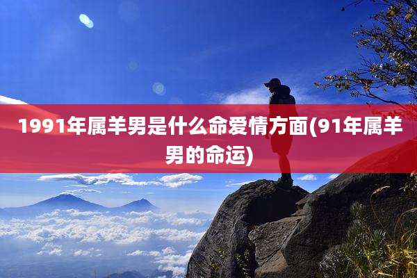 1991年属羊男是什么命爱情方面(91年属羊男的命运)