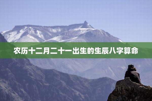 农历十二月二十一出生的生辰八字算命