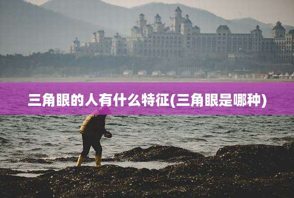 三角眼的人有什么特征(三角眼是哪种)