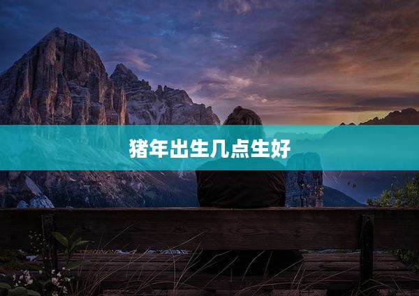 猪年出生几点生好