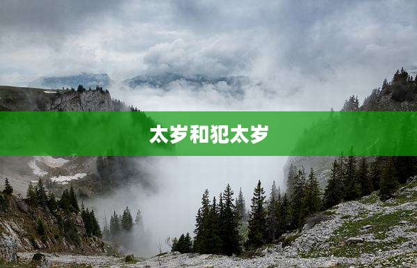 太岁和犯太岁