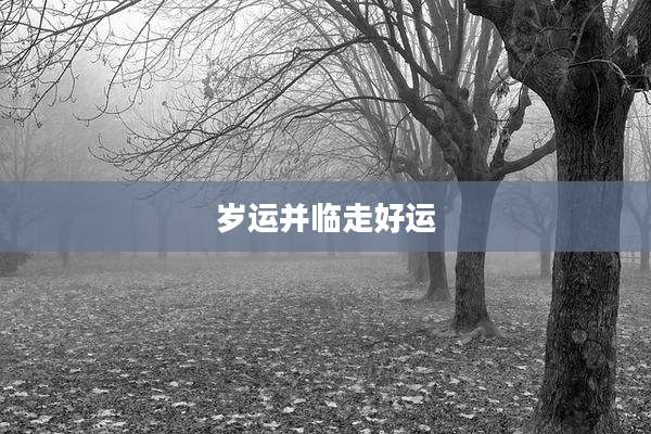 岁运并临走好运