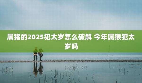 属猪的2025犯太岁怎么破解 今年属猴犯太岁吗