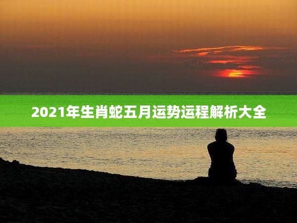 2021年生肖蛇五月运势运程解析大全