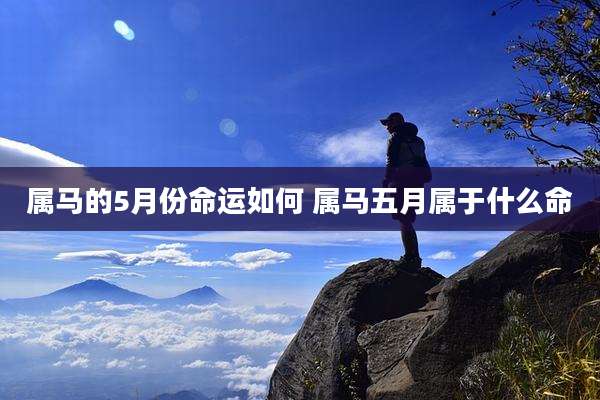 属马的5月份命运如何 属马五月属于什么命