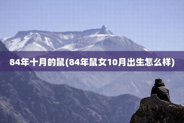 84年十月的鼠(84年鼠女10月出生怎么样)