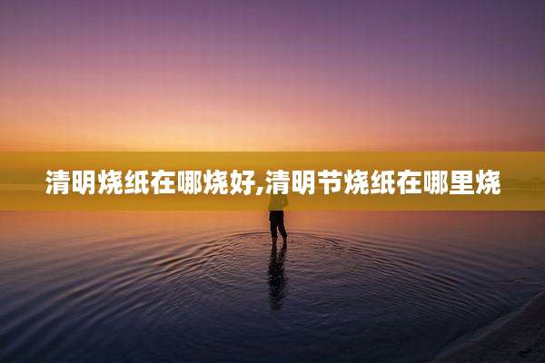 清明烧纸在哪烧好,清明节烧纸在哪里烧