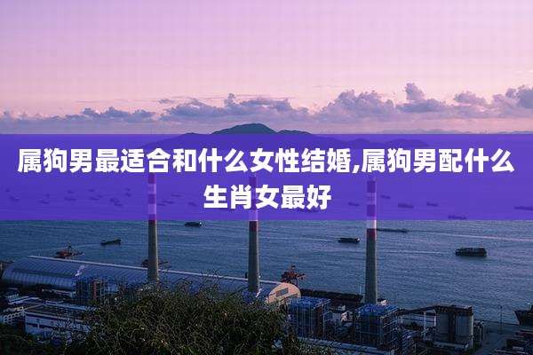 属狗男最适合和什么女性结婚,属狗男配什么生肖女最好