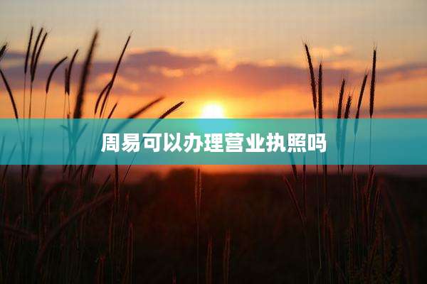 周易可以办理营业执照吗