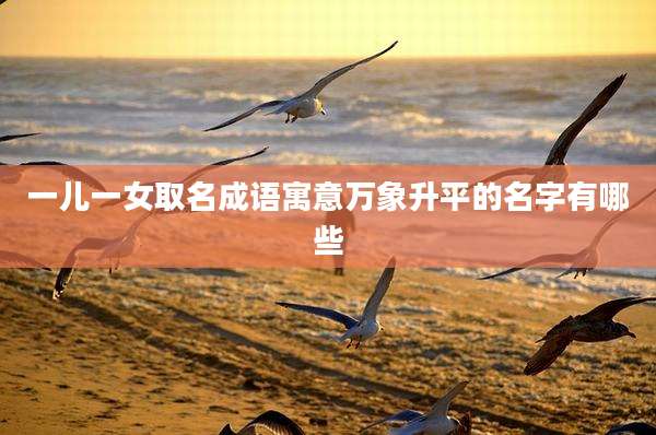 一儿一女取名成语寓意万象升平的名字有哪些