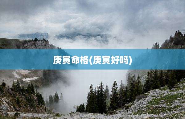 庚寅命格(庚寅好吗)