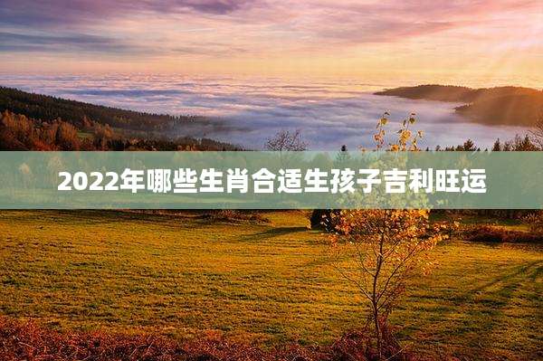 2022年哪些生肖合适生孩子吉利旺运