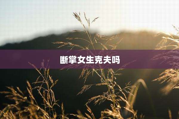 断掌女生克夫吗